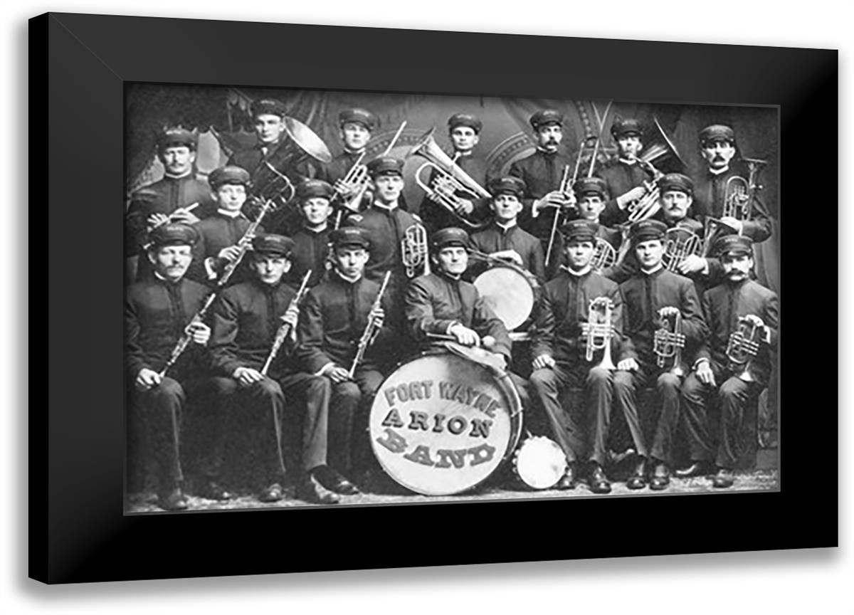 Fort Wayne Band 22x16 Black Modern Wood Framed Art Print Poster