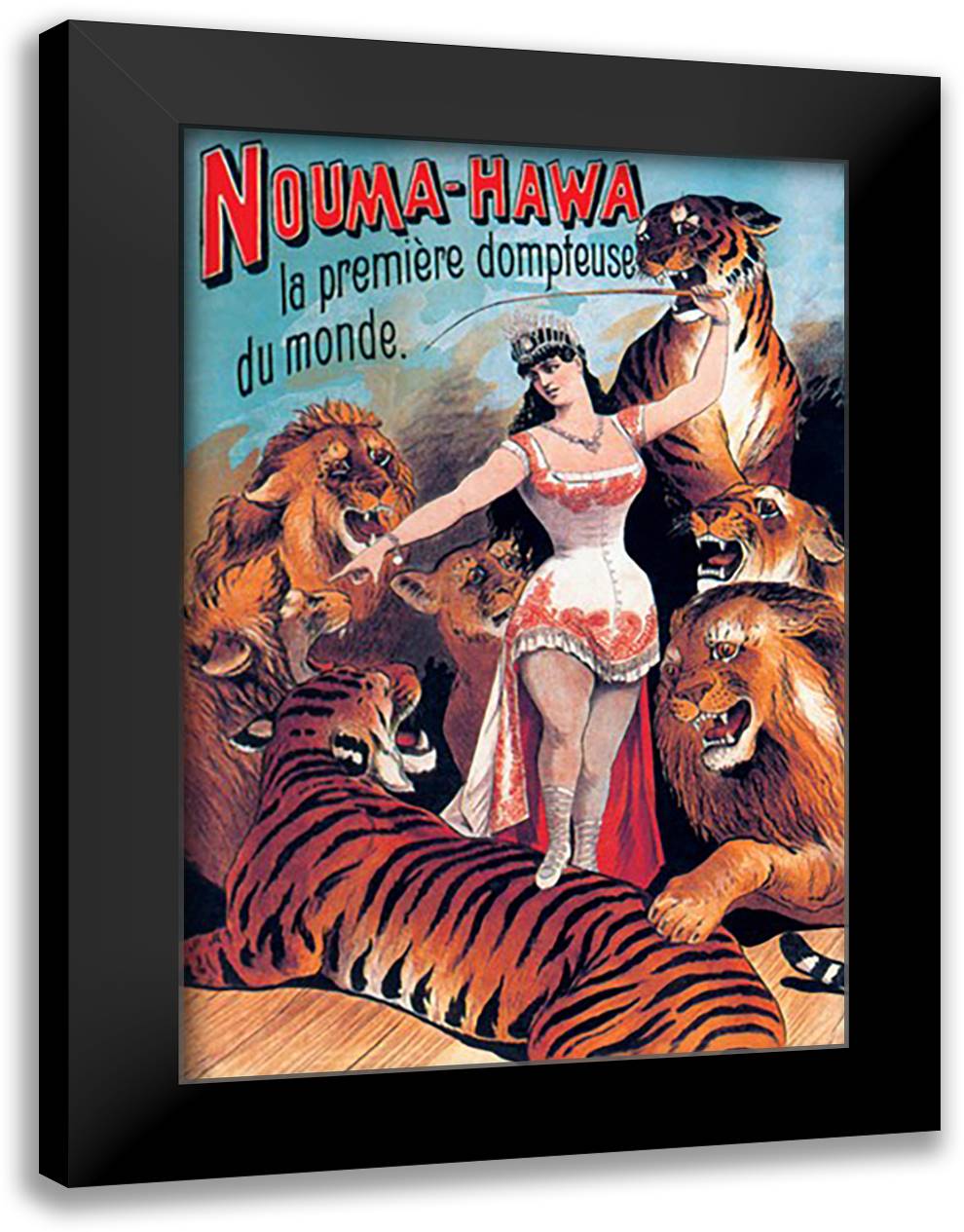 Nouma Hawa 16x22 Black Modern Wood Framed Art Print Poster by Friedlander, Druckerei