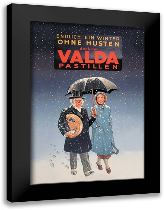 Valda Pastillen 16x22 Black Modern Wood Framed Art Print Poster