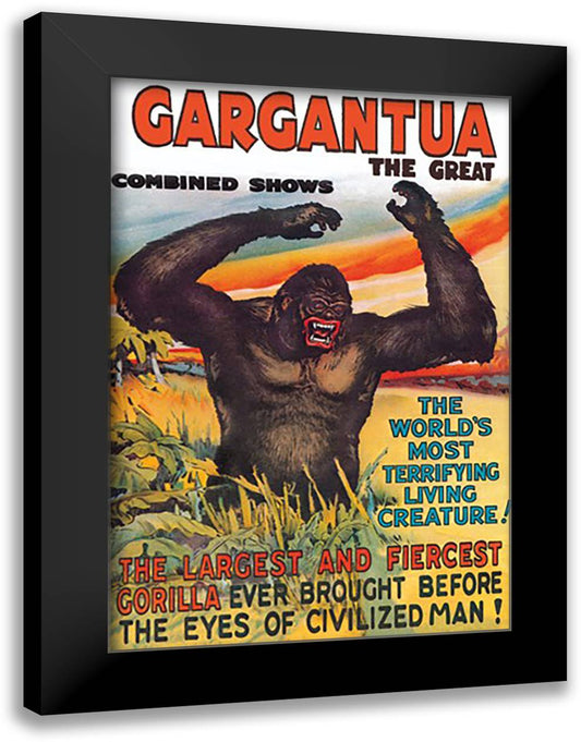 Gargartua the Great 16x22 Black Modern Wood Framed Art Print Poster