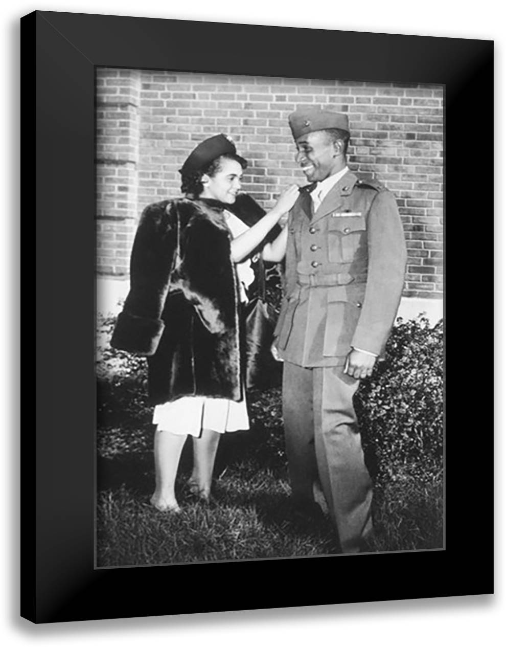 Pinning of a Navy Cross 16x22 Black Modern Wood Framed Art Print Poster
