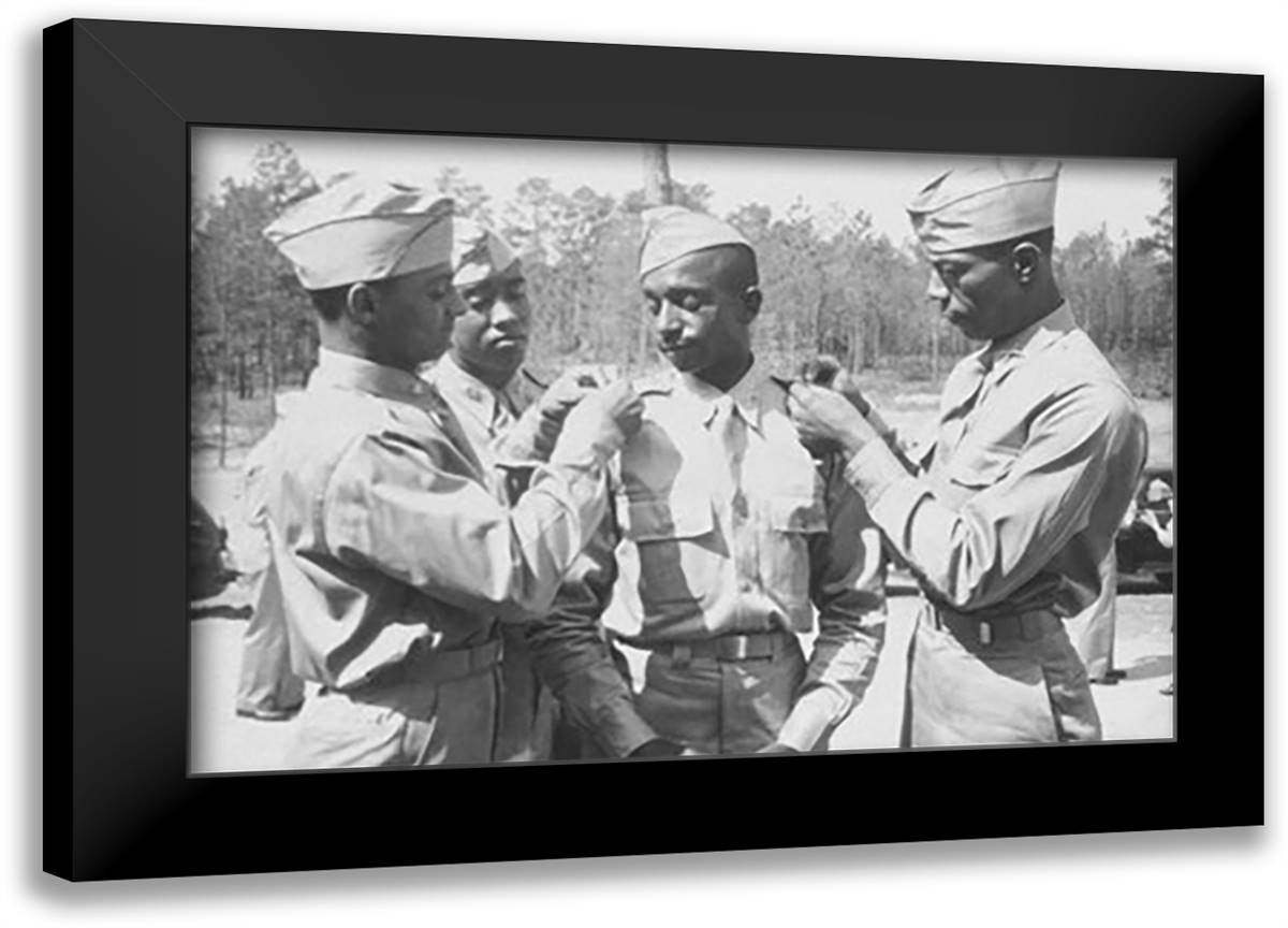 Mills Brothers Quartet 22x16 Black Modern Wood Framed Art Print Poster