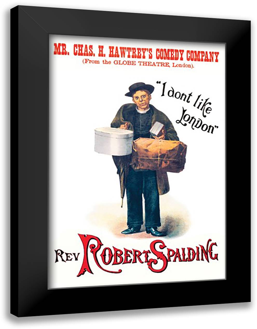 Private Secretary: A Comedy 16x22 Black Modern Wood Framed Art Print Poster by Knight, G. H.
