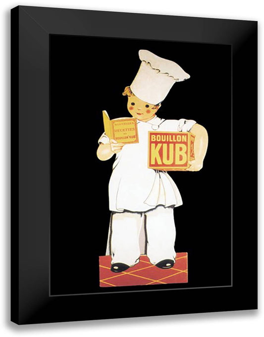 Bouillon Kub 16x22 Black Modern Wood Framed Art Print Poster