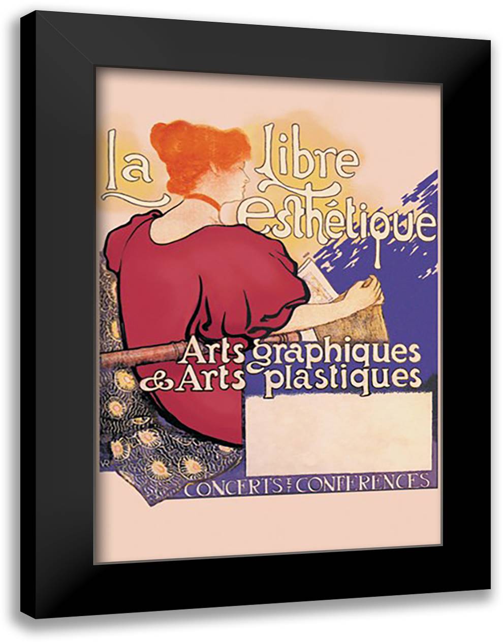 Libre Esthetique 16x22 Black Modern Wood Framed Art Print Poster