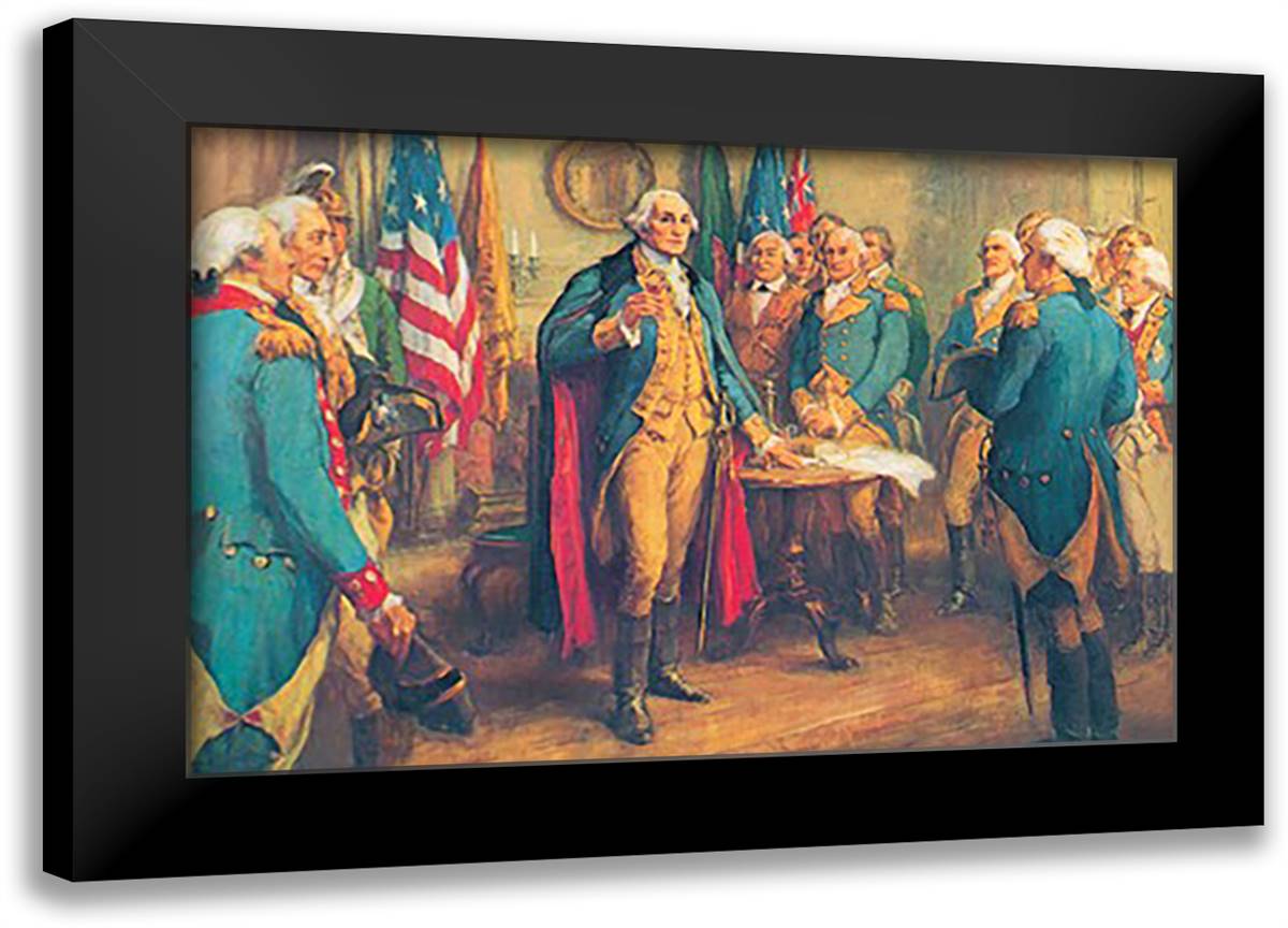 General Meeting 22x16 Black Modern Wood Framed Art Print Poster