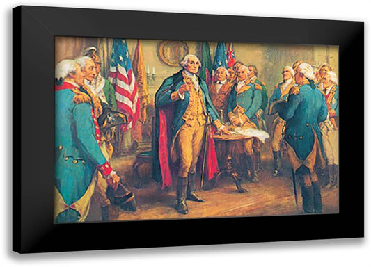 General Meeting 22x16 Black Modern Wood Framed Art Print Poster