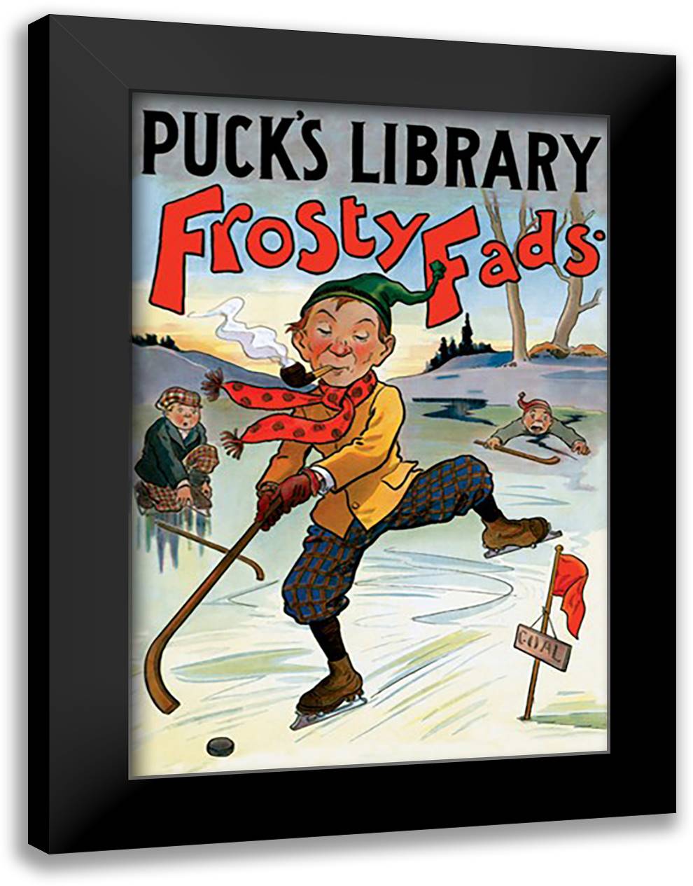 Frosty Fads 16x22 Black Modern Wood Framed Art Print Poster