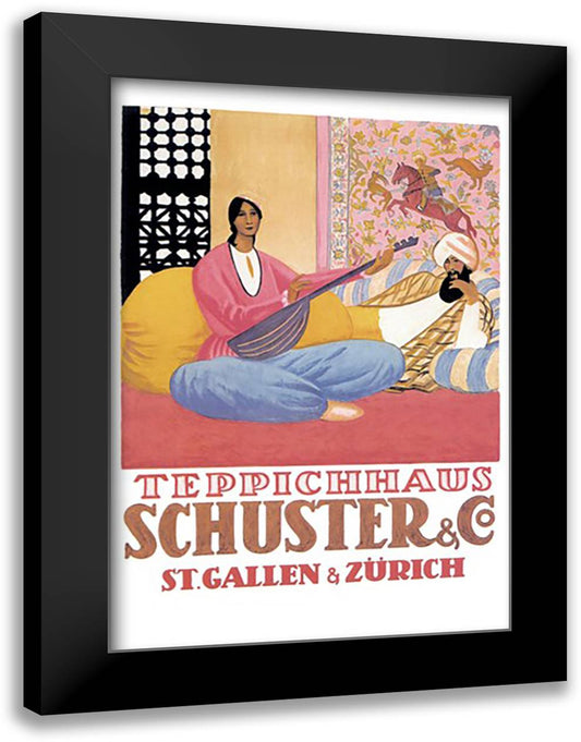 Schuster and Company 16x22 Black Modern Wood Framed Art Print Poster