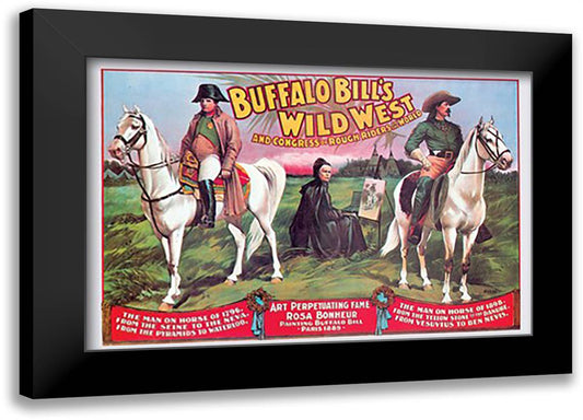 Buffalo Bill: Napoleon 22x16 Black Modern Wood Framed Art Print Poster