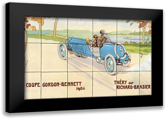 Coupe Gordon-Bennett 22x16 Black Modern Wood Framed Art Print Poster