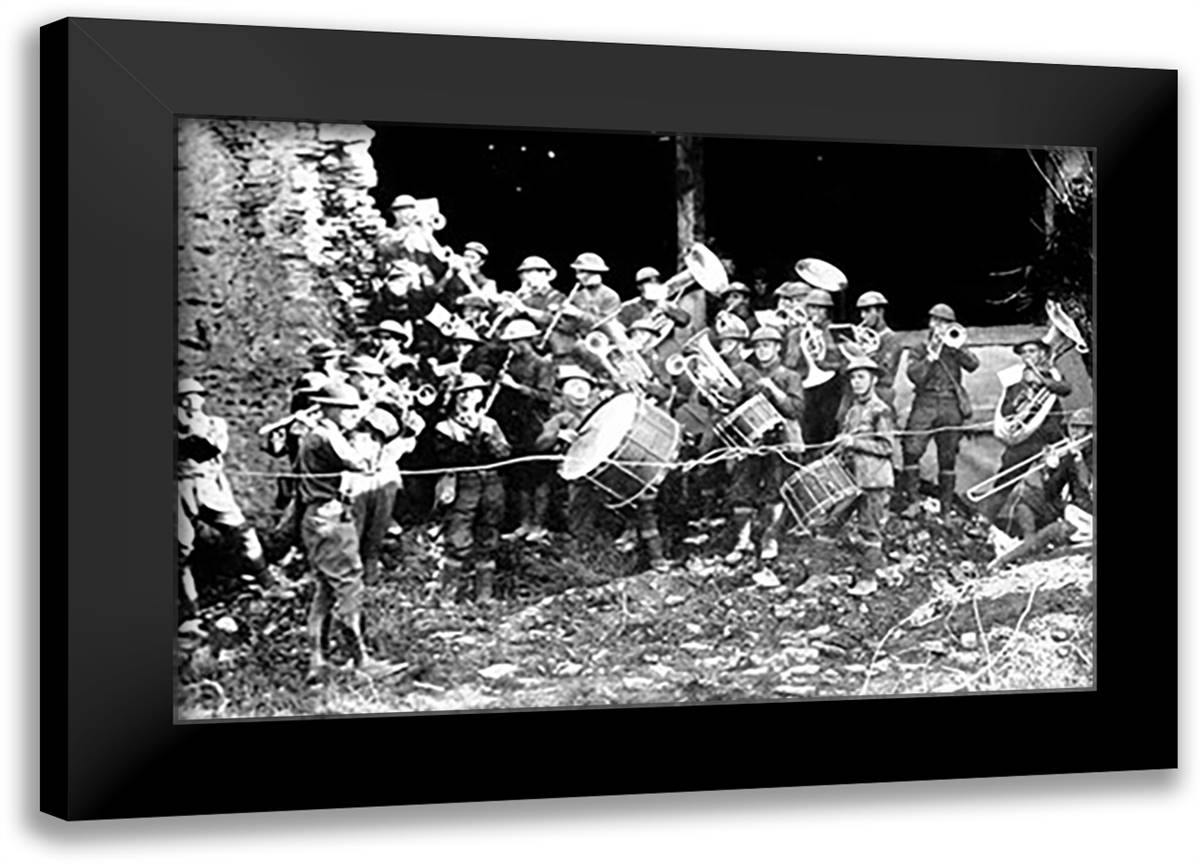 Sergeant Carter Smith Has Gone to Blighty 22x16 Black Modern Wood Framed Art Print Poster