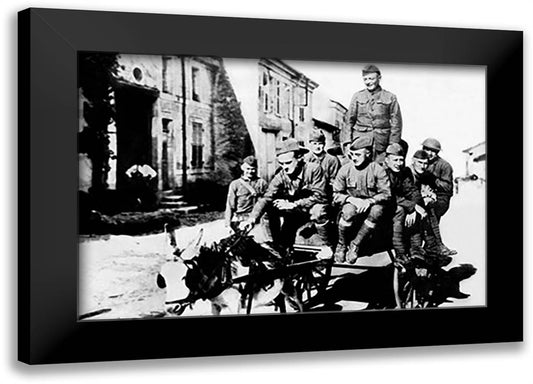 Going East 22x16 Black Modern Wood Framed Art Print Poster