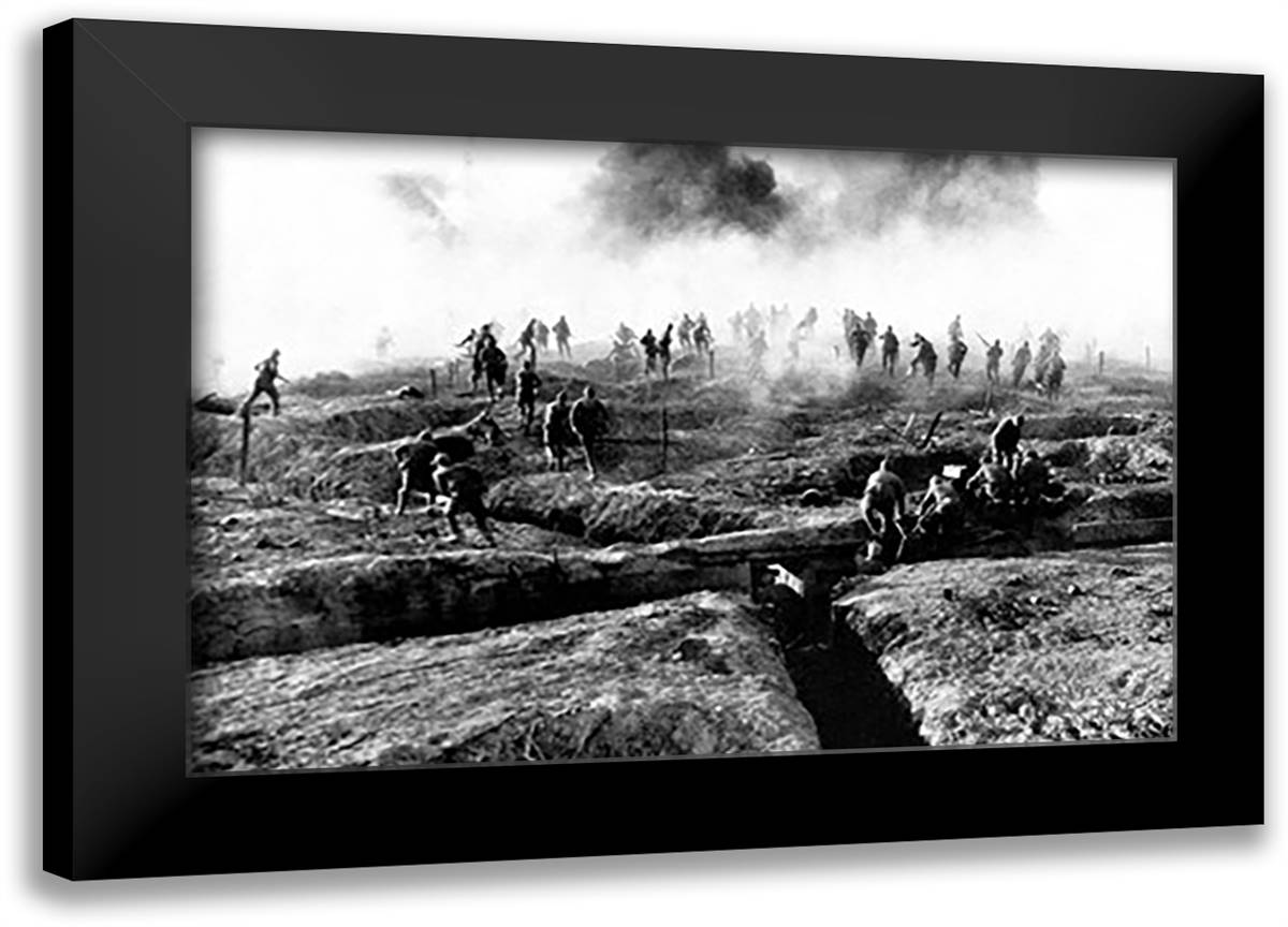I Have a Rendevous with Death. 22x16 Black Modern Wood Framed Art Print Poster