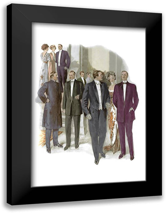 Formal Occasion 16x22 Black Modern Wood Framed Art Print Poster