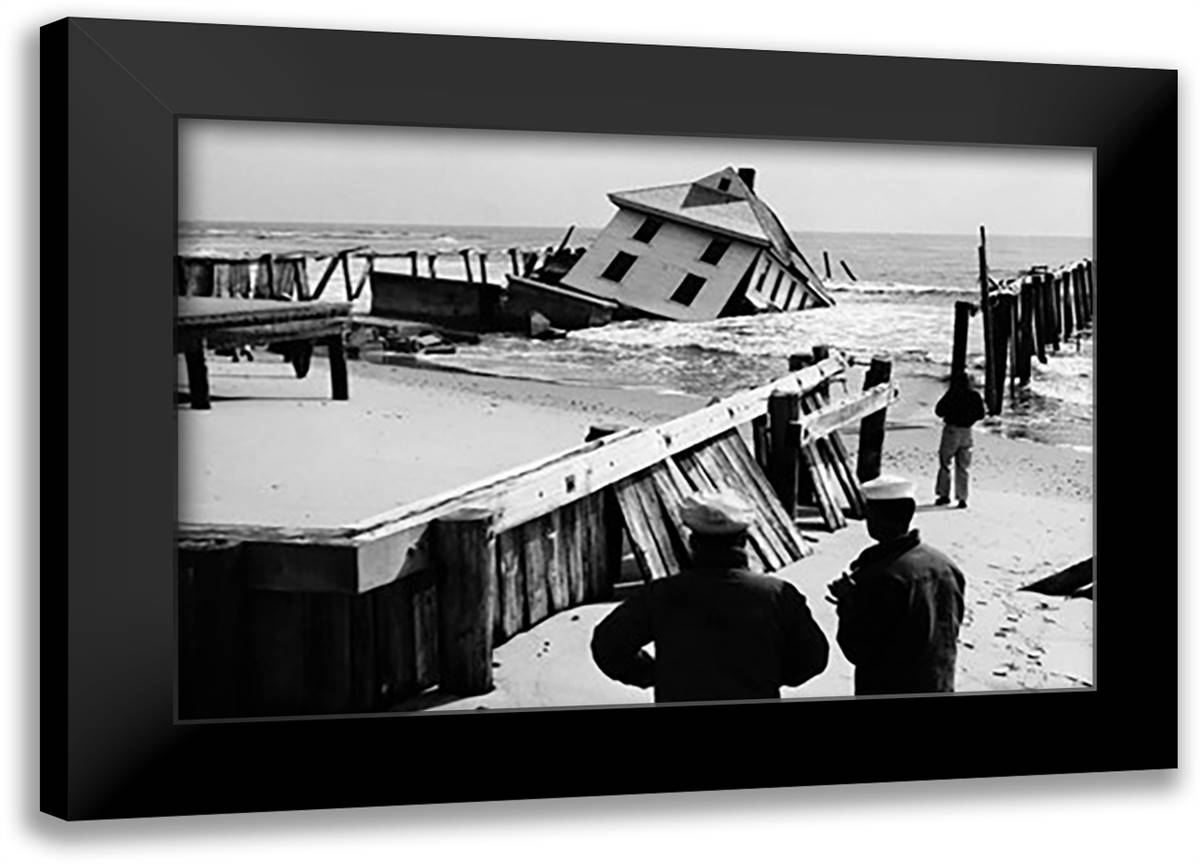 After the Storm 22x16 Black Modern Wood Framed Art Print Poster