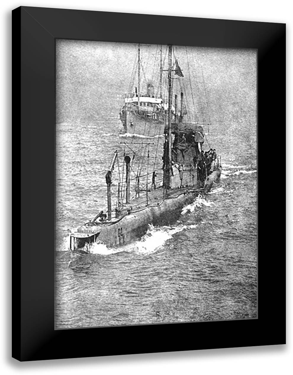 Guardians of Our Coast 16x22 Black Modern Wood Framed Art Print Poster by Muller Jr., E.