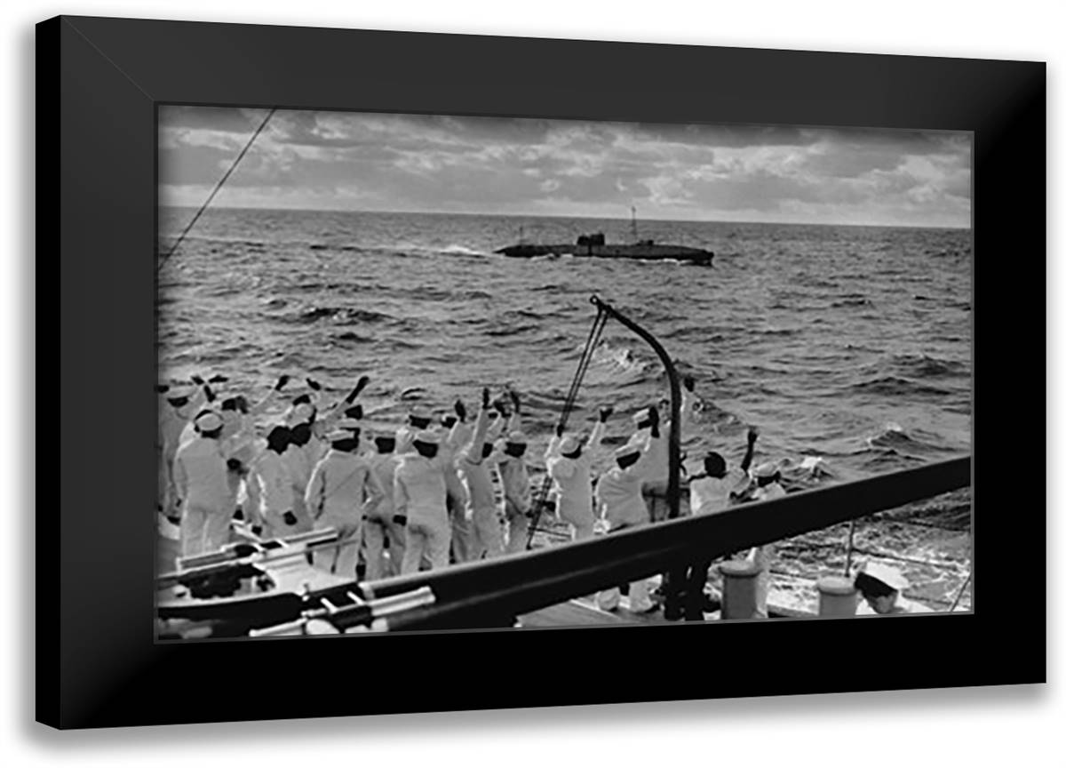 Last Farewell 22x16 Black Modern Wood Framed Art Print Poster