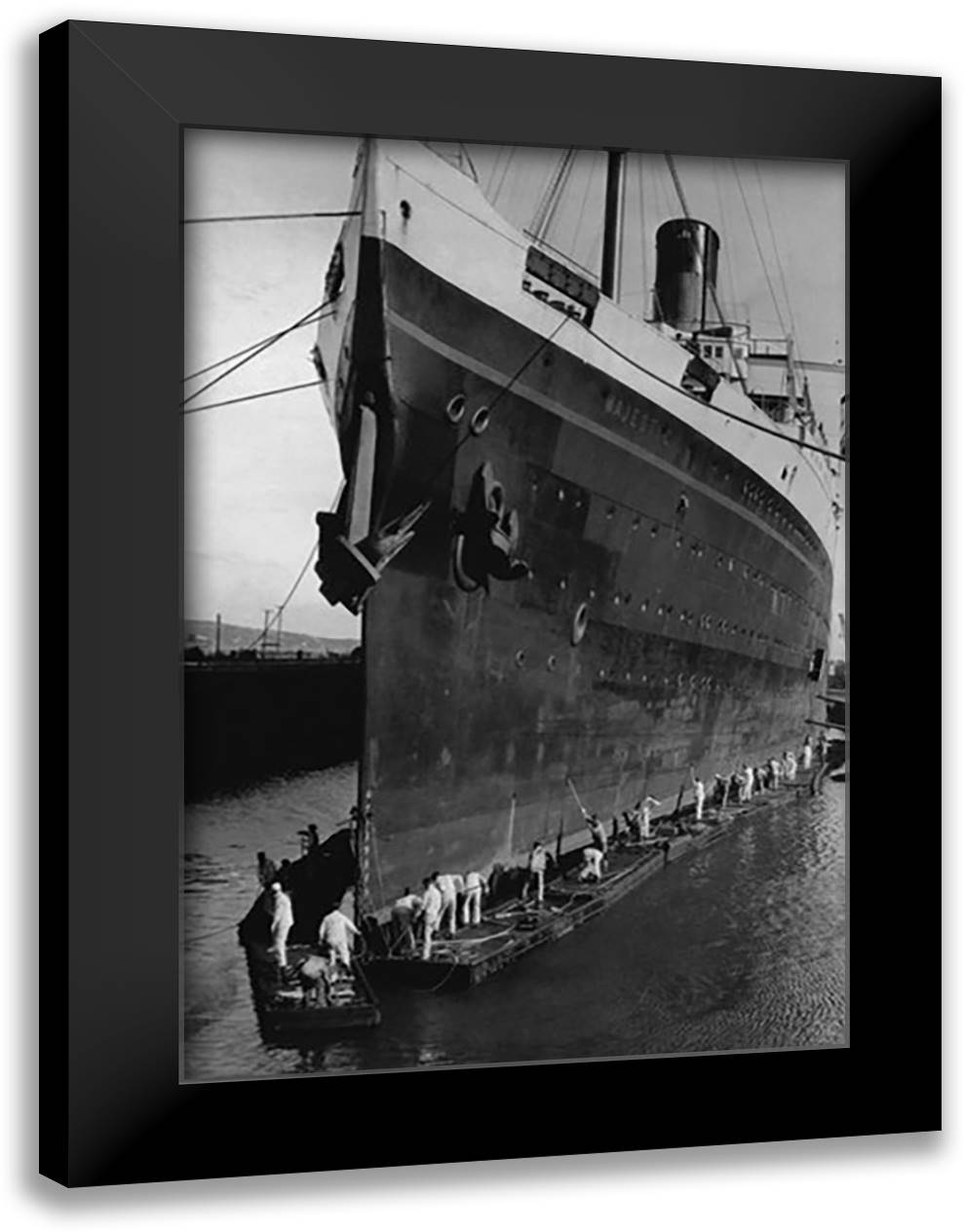 Cleaning the Majestic 16x22 Black Modern Wood Framed Art Print Poster by Daret, Jean