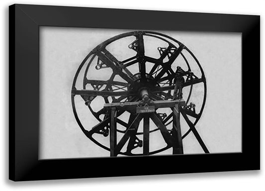 Wheel for the Tashmoo 22x16 Black Modern Wood Framed Art Print Poster