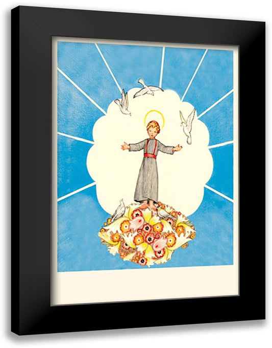 Prince of Peace 16x22 Black Modern Wood Framed Art Print Poster