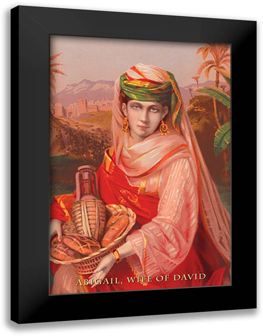 Abigail, Wife of David 16x22 Black Modern Wood Framed Art Print Poster