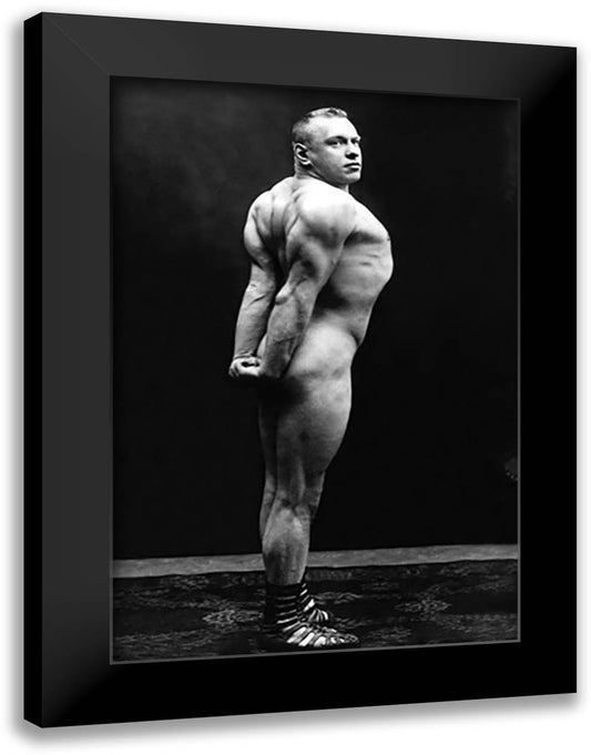 Profile of Arm, Shoulder, and Upper Back Flex 16x22 Black Modern Wood Framed Art Print Poster