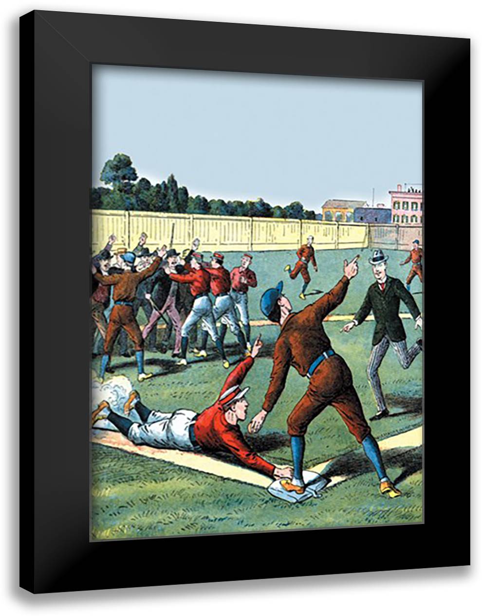 Bad Call Upsets Everyone 16x22 Black Modern Wood Framed Art Print Poster