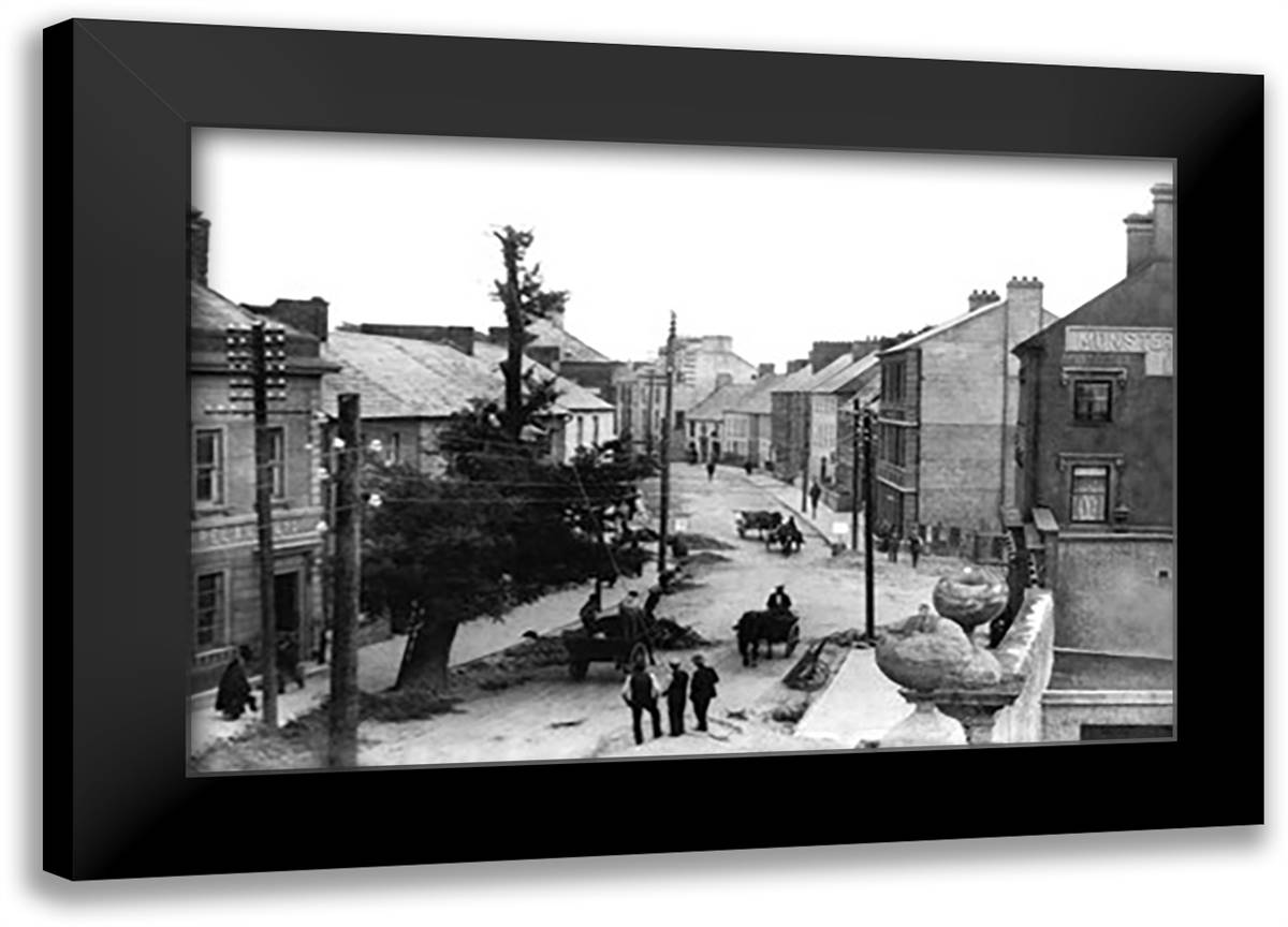 Carrick-on-Suir, Ireland 22x16 Black Modern Wood Framed Art Print Poster