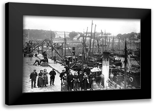 Ardglass, Ireland 22x16 Black Modern Wood Framed Art Print Poster