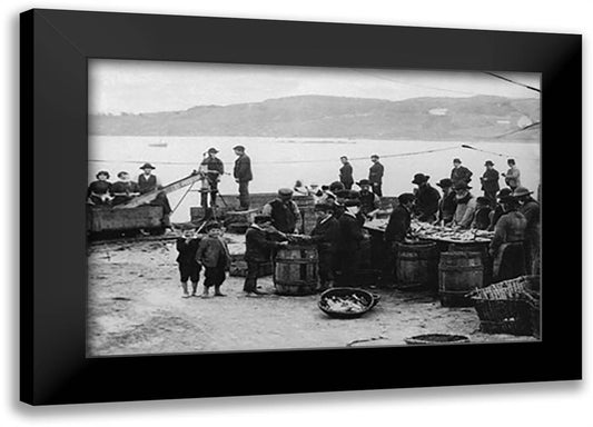 Donegal Fish, Ireland 22x16 Black Modern Wood Framed Art Print Poster