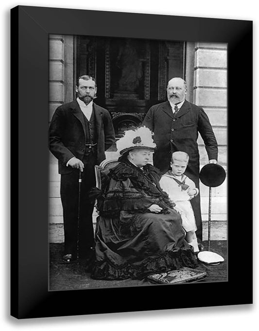 Queen Victoria's State 16x22 Black Modern Wood Framed Art Print Poster