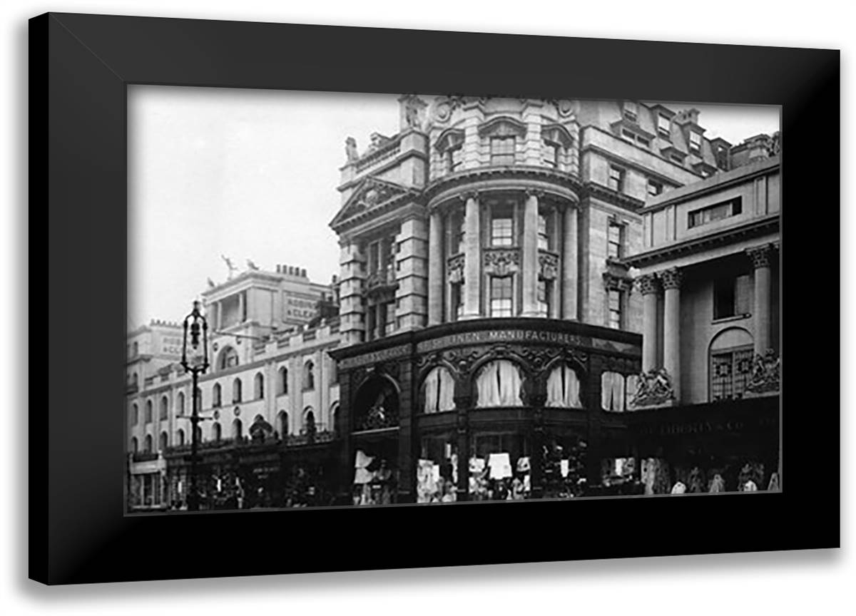 Edwardian Baroque, London 22x16 Black Modern Wood Framed Art Print Poster