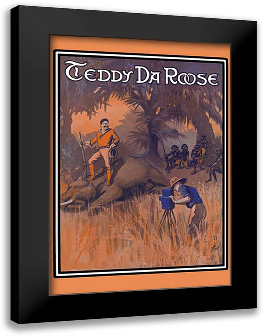 Teddy Da Roose 16x22 Black Modern Wood Framed Art Print Poster