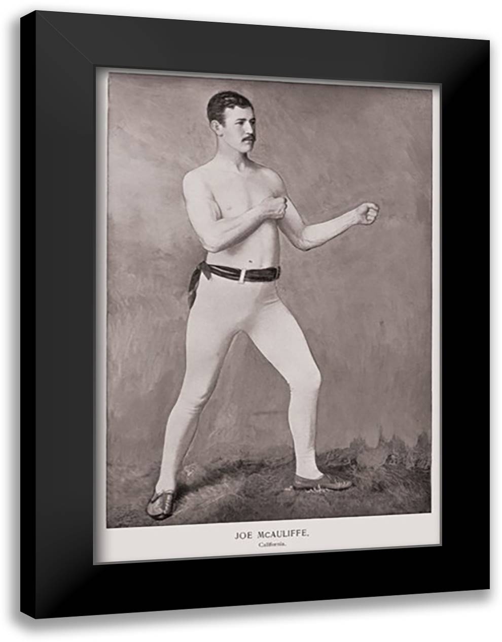 Joe McAuliffe (California) 16x22 Black Modern Wood Framed Art Print Poster