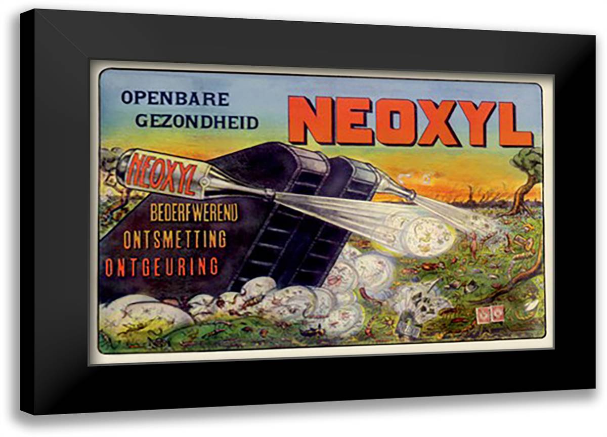 Neoxyl Tank 22x16 Black Modern Wood Framed Art Print Poster