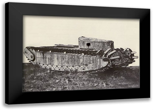 Fuller Medium "D" Tank 22x16 Black Modern Wood Framed Art Print Poster