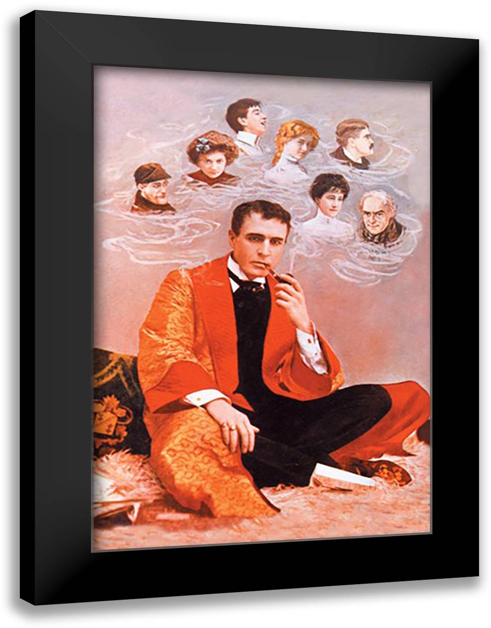 Sherlock Holmes: On His Mind 16x22 Black Modern Wood Framed Art Print Poster