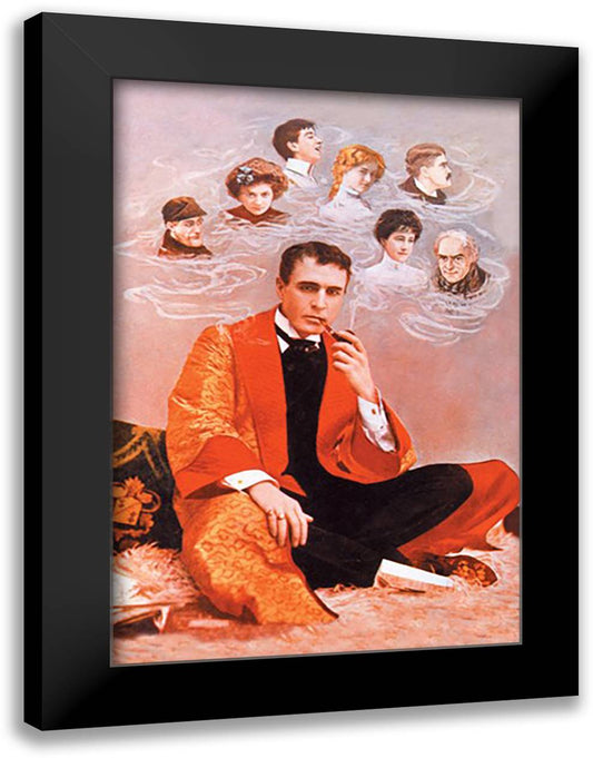 Sherlock Holmes: On His Mind 16x22 Black Modern Wood Framed Art Print Poster