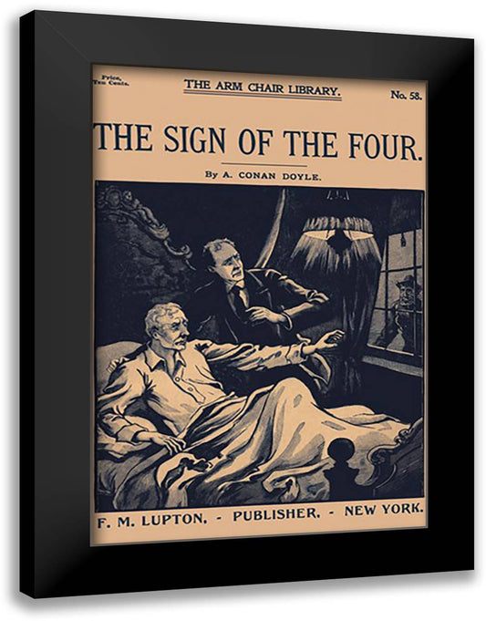 Sign of Four #1 16x22 Black Modern Wood Framed Art Print Poster