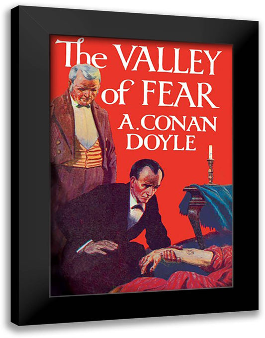 Valley of Fear (book cover) 16x22 Black Modern Wood Framed Art Print Poster