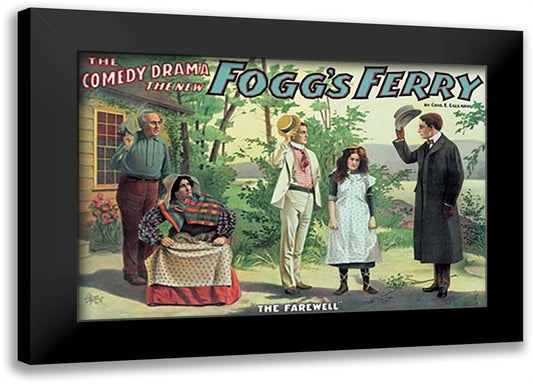 Fogg's Ferry; The Farewell 22x16 Black Modern Wood Framed Art Print Poster