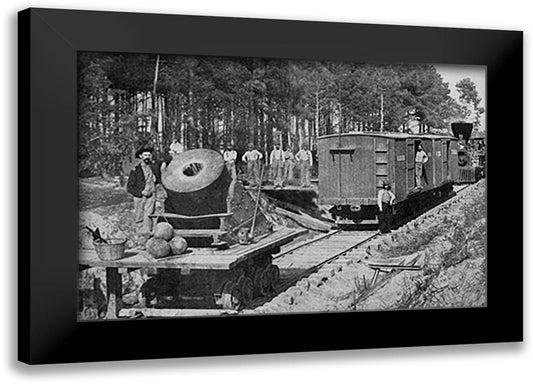 Civil War: Photograph 22x16 Black Modern Wood Framed Art Print Poster