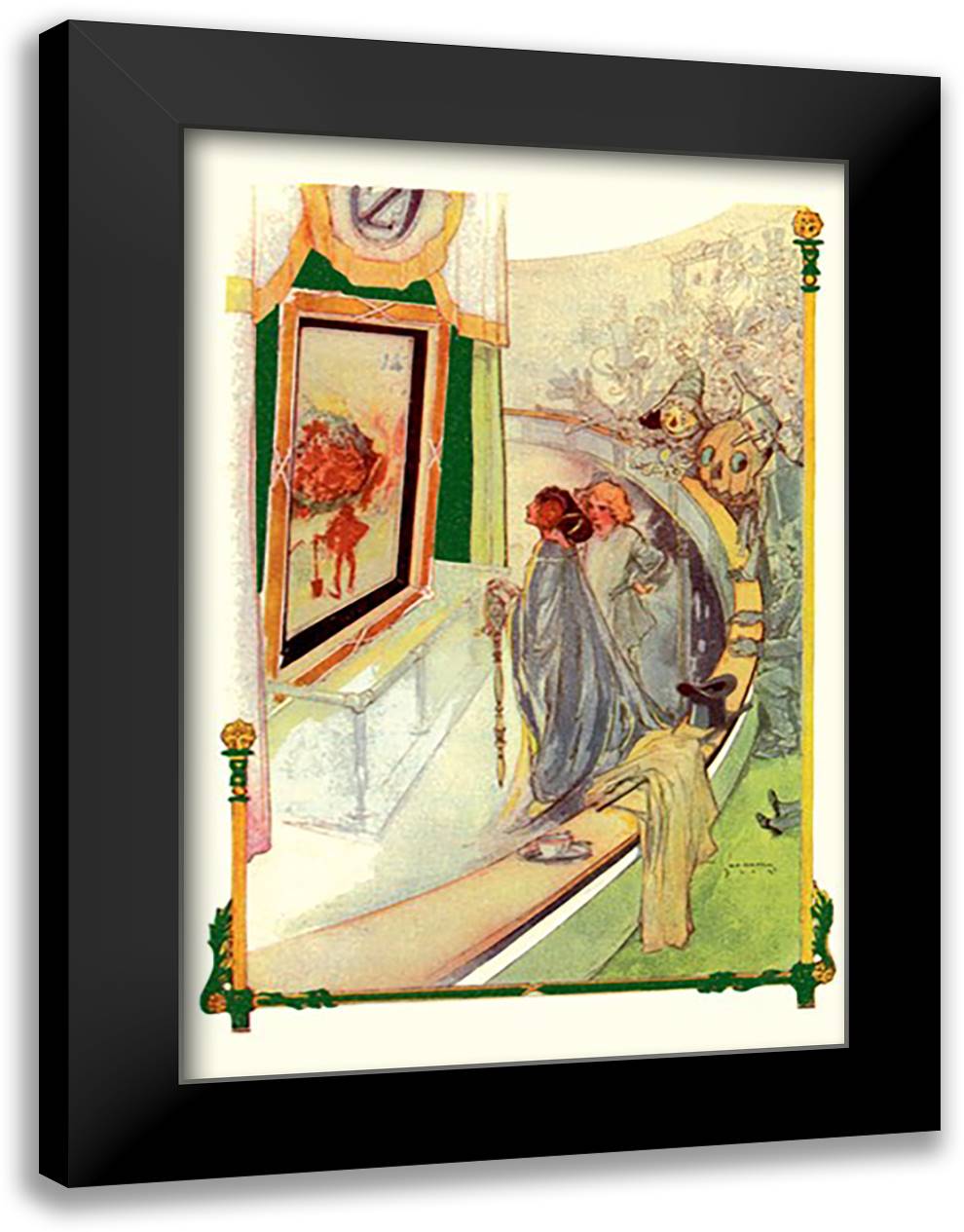 Magic Picture 16x22 Black Modern Wood Framed Art Print Poster by Neill, John R.