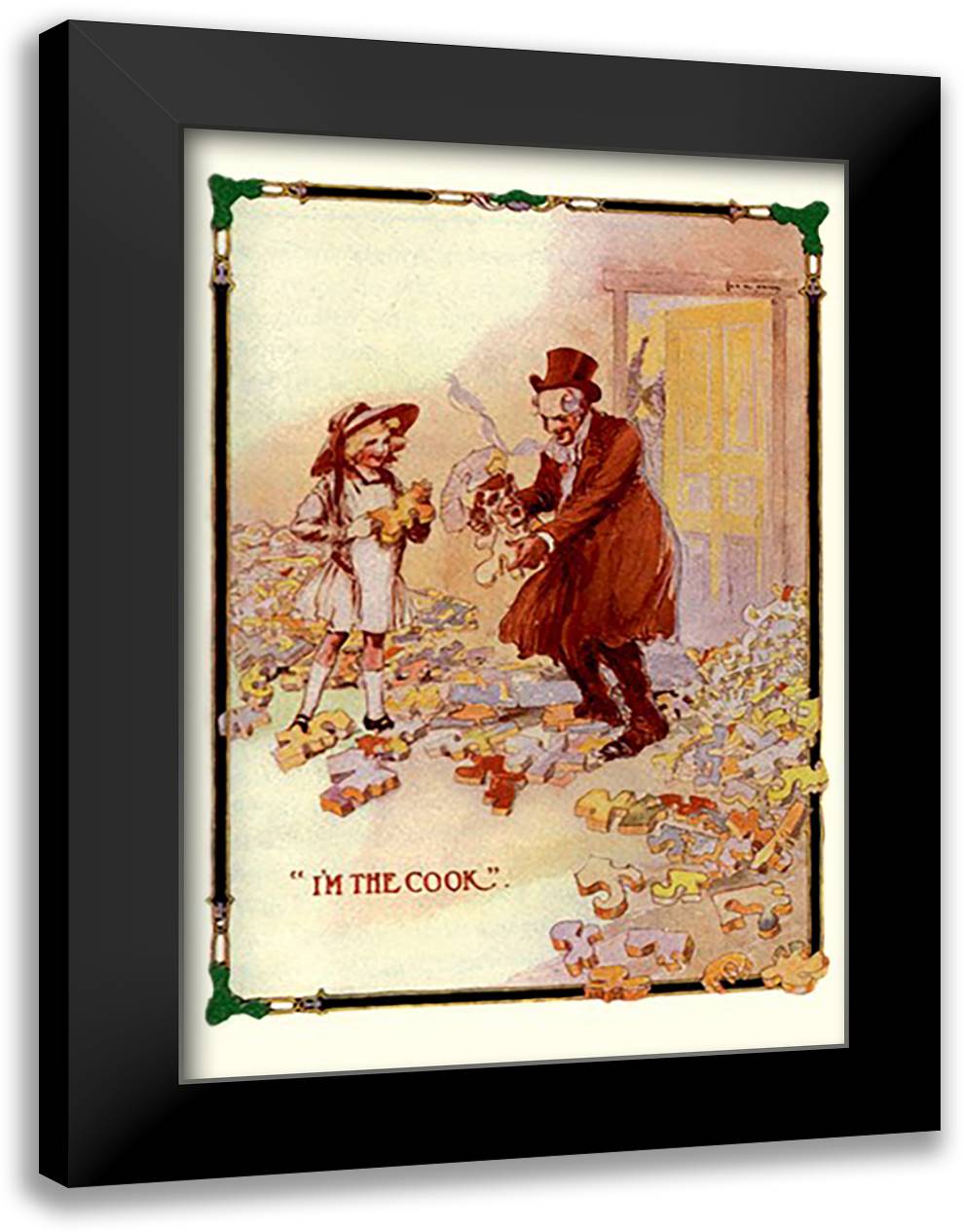 I'm the Cook 16x22 Black Modern Wood Framed Art Print Poster by Neill, John R.