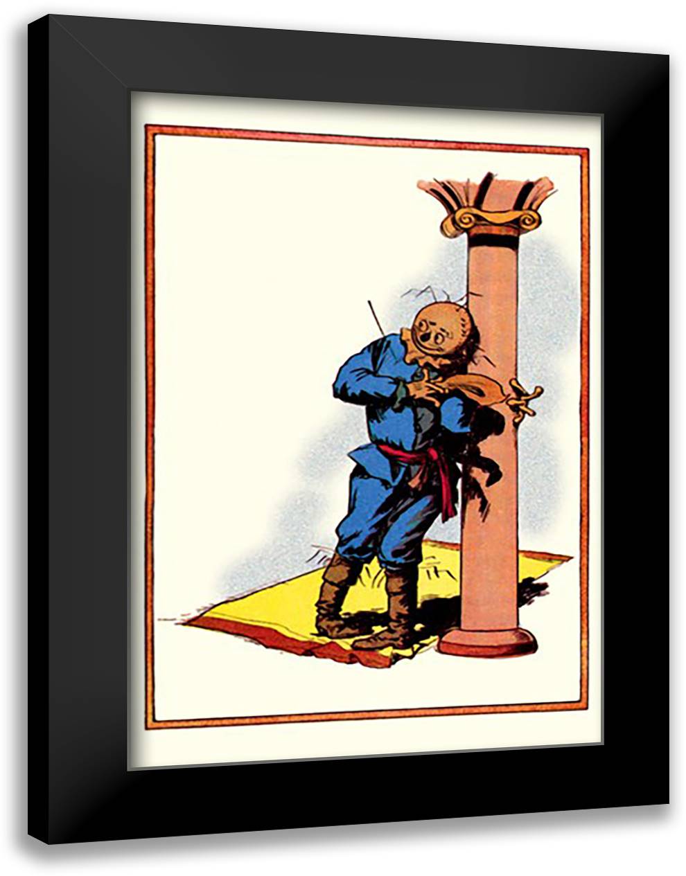 Scarecrow 16x22 Black Modern Wood Framed Art Print Poster by Neill, John R.