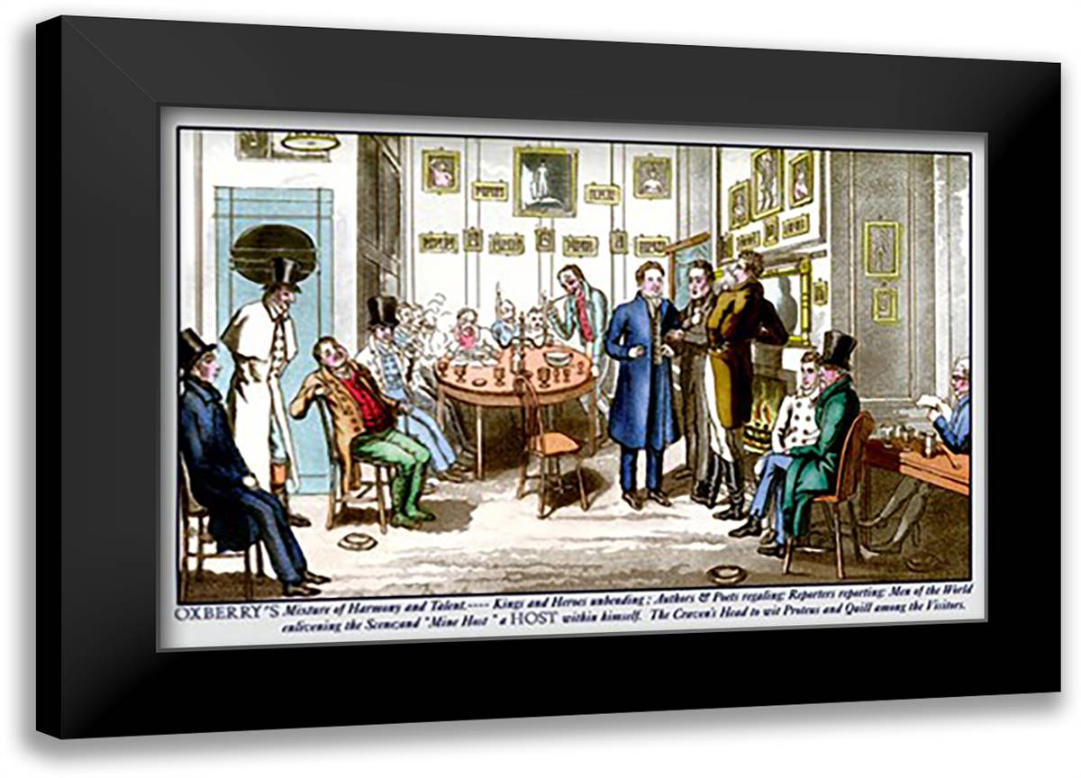 Oxberry's Mixture of Harmony and Talent 22x16 Black Modern Wood Framed Art Print Poster by Egan, Pierce
