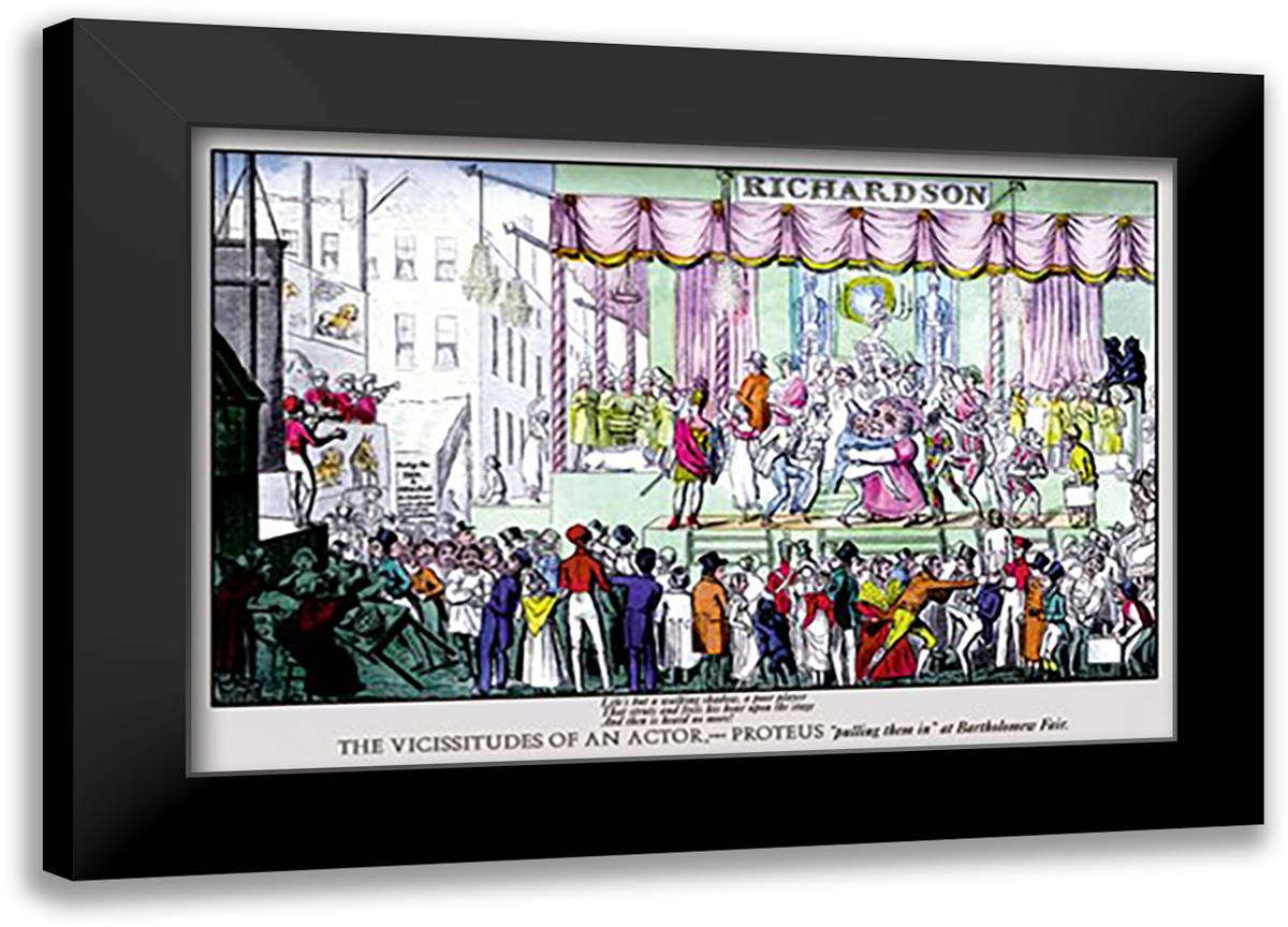 Vicissitudes of an Actor 22x16 Black Modern Wood Framed Art Print Poster by Egan, Pierce