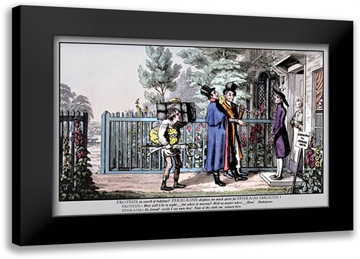 Proteus in Search of Lodging 22x16 Black Modern Wood Framed Art Print Poster by Egan, Pierce