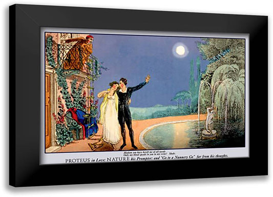 Proteus in Love 22x16 Black Modern Wood Framed Art Print Poster by Egan, Pierce